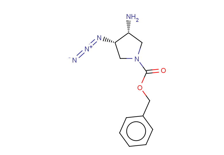 rac-benzyl (3R,4S)-3-amino-4-azidopyrrolidine-1-carboxylate, cis