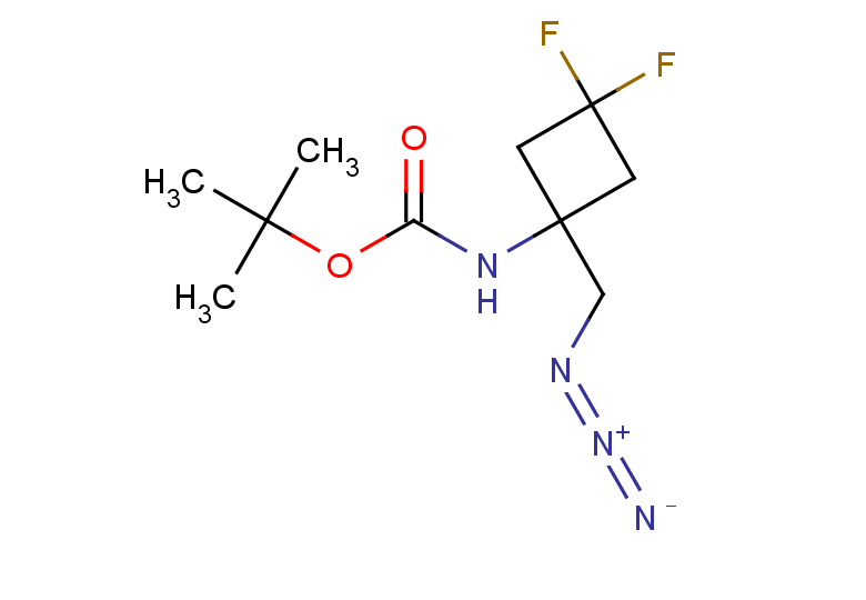 tert-butyl N-[1-(azidomethyl)-3,3-difluorocyclobutyl]carbamate