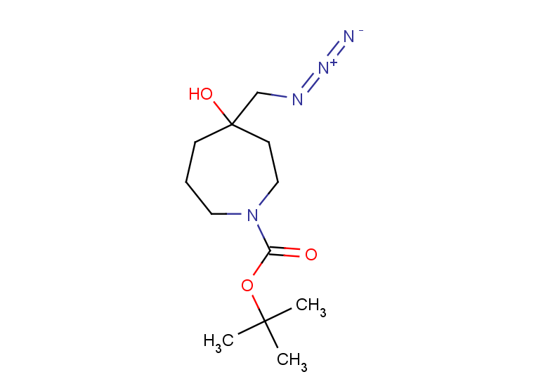 tert-butyl 4-(azidomethyl)-4-hydroxyazepane-1-carboxylate