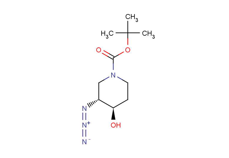 rac-tert-butyl (3R,4R)-3-azido-4-hydroxypiperidine-1-carboxylate, trans