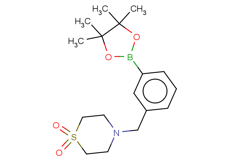 4-{[3-(4,4,5,5-tetramethyl-1,3,2-dioxaborolan-2-yl)phenyl]methyl}-1lambda6-thiomorpholine-1,1-dione