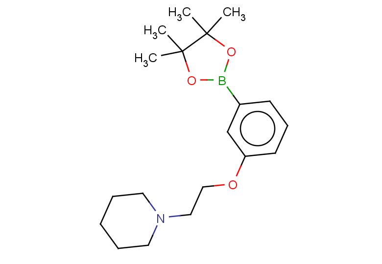 1-{2-[3-(tetramethyl-1,3,2-dioxaborolan-2-yl)phenoxy]ethyl}piperidine