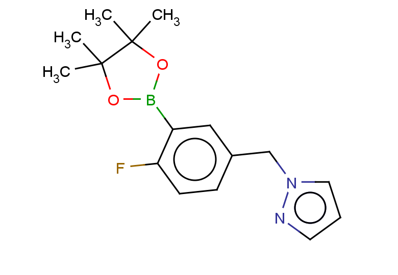 1-{[4-fluoro-3-(tetramethyl-1,3,2-dioxaborolan-2-yl)phenyl]methyl}-1H-pyrazole