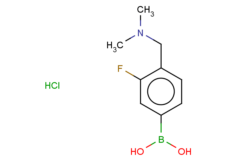 {4-[(dimethylamino)methyl]-3-fluorophenyl}boronic acid hydrochloride