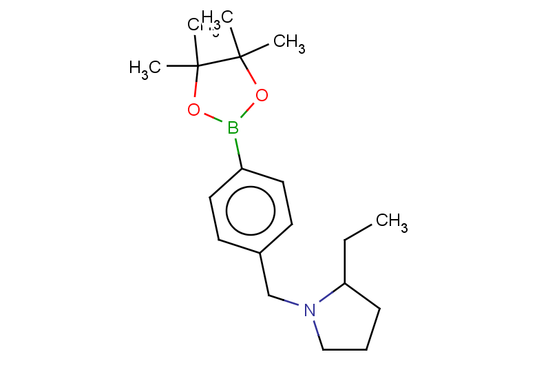 2-ethyl-1-{[4-(tetramethyl-1,3,2-dioxaborolan-2-yl)phenyl]methyl}pyrrolidine