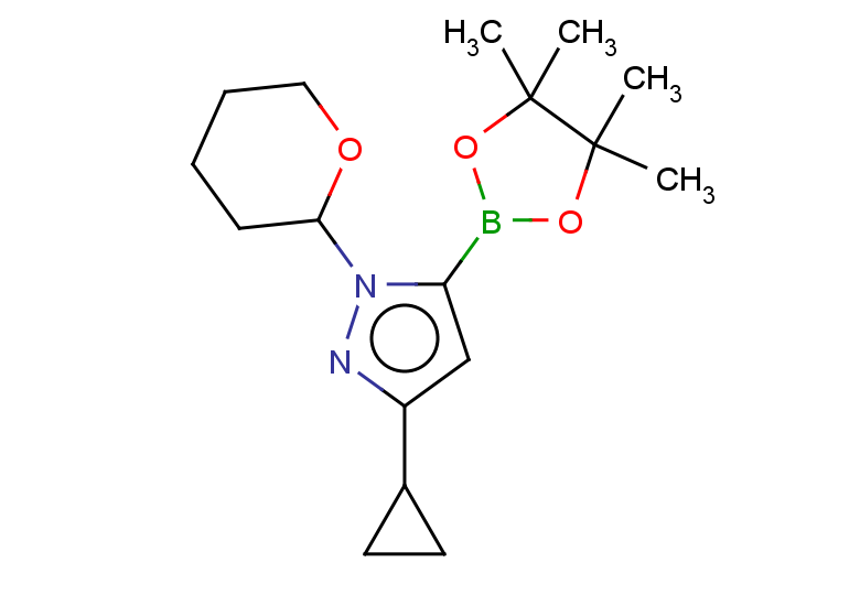 3-cyclopropyl-1-(oxan-2-yl)-5-(4,4,5,5-tetramethyl-1,3,2-dioxaborolan-2-yl)-1H-pyrazole