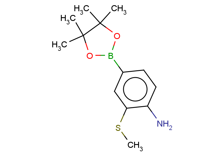 2-(methylsulfanyl)-4-(tetramethyl-1,3,2-dioxaborolan-2-yl)aniline