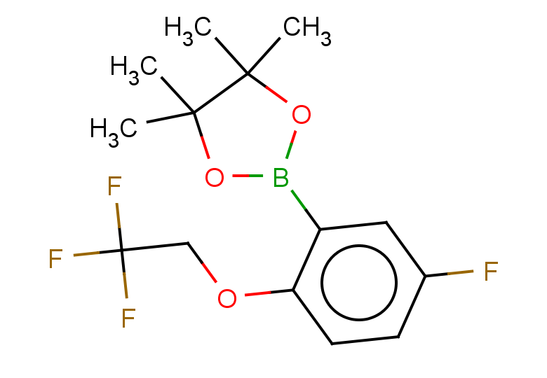 2-[5-fluoro-2-(2,2,2-trifluoroethoxy)phenyl]-4,4,5,5-tetramethyl-1,3,2-dioxaborolane