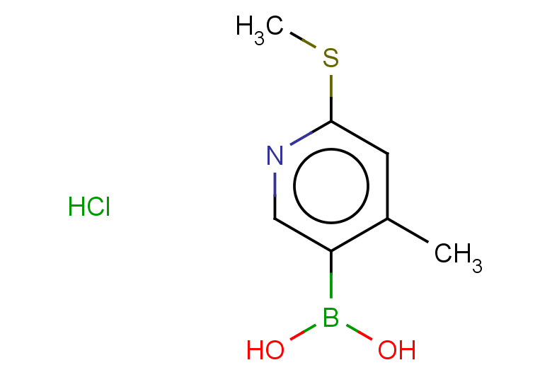 [4-methyl-6-(methylsulfanyl)pyridin-3-yl]boronic acid hydrochloride