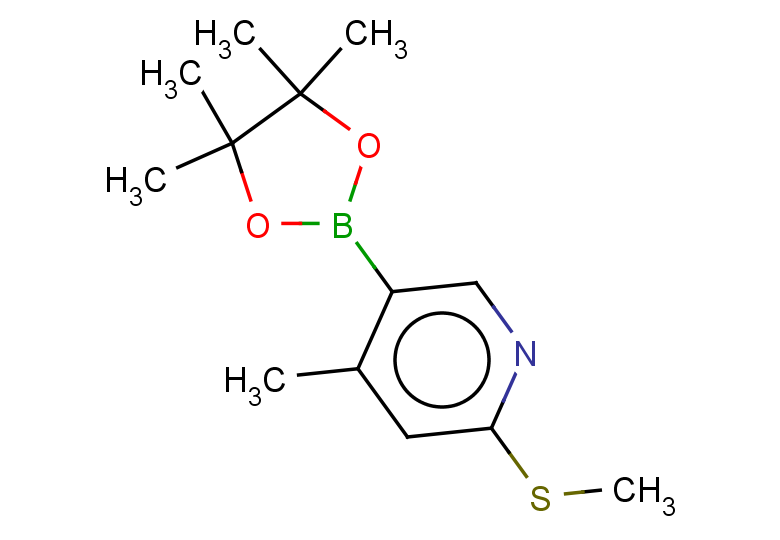 4-methyl-2-(methylsulfanyl)-5-(tetramethyl-1,3,2-dioxaborolan-2-yl)pyridine