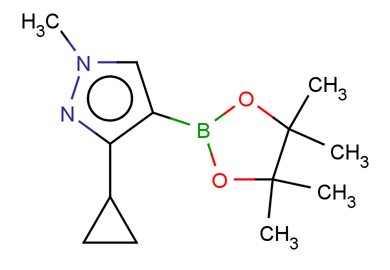 3-cyclopropyl-1-methyl-4-(tetramethyl-1,3,2-dioxaborolan-2-yl)-1H-pyrazole
