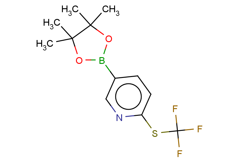 5-(tetramethyl-1,3,2-dioxaborolan-2-yl)-2-[(trifluoromethyl)sulfanyl]pyridine