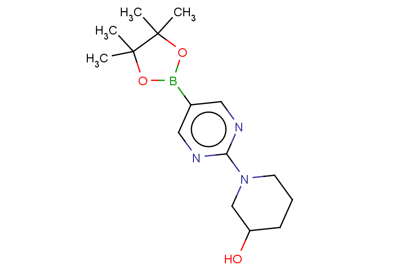 1-[5-(tetramethyl-1,3,2-dioxaborolan-2-yl)pyrimidin-2-yl]piperidin-3-ol