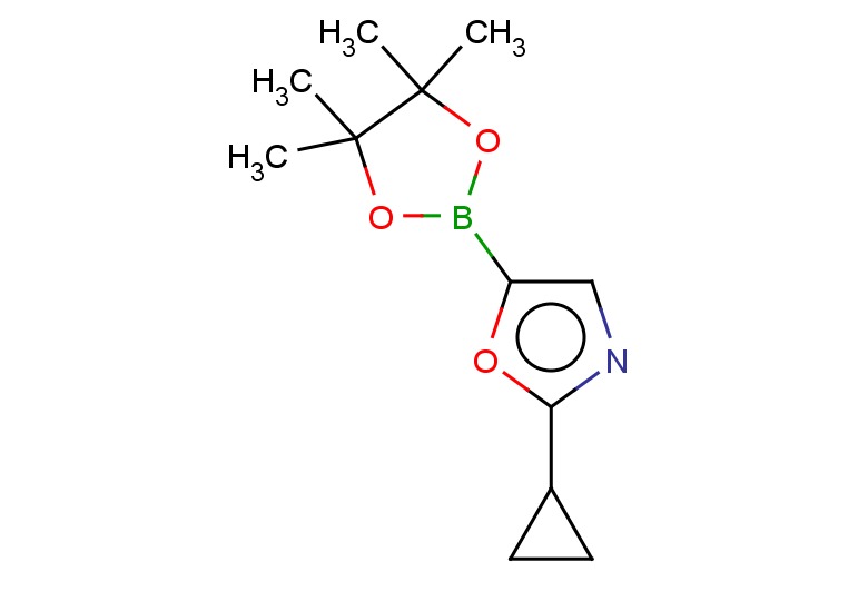 2-cyclopropyl-5-(tetramethyl-1,3,2-dioxaborolan-2-yl)-1,3-oxazole