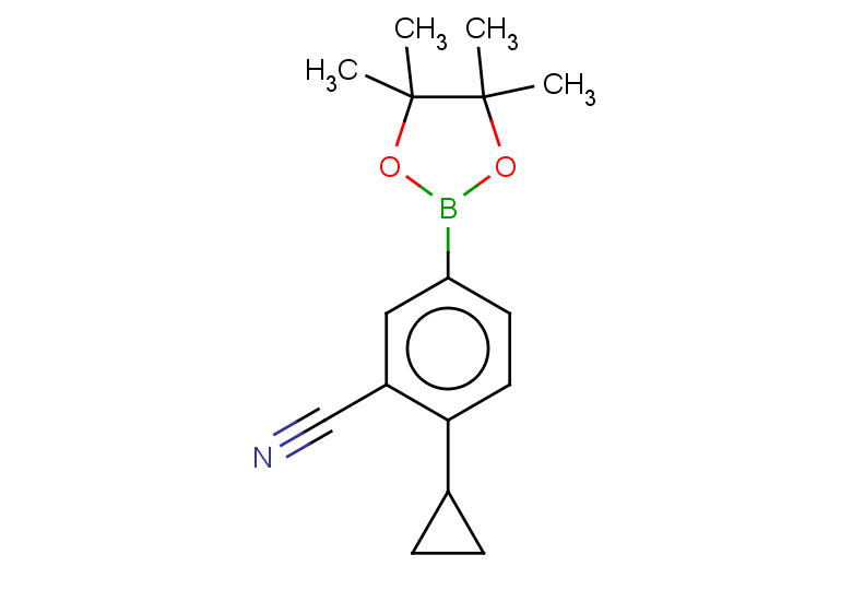 2-cyclopropyl-5-(4,4,5,5-tetramethyl-1,3,2-dioxaborolan-2-yl)benzonitrile