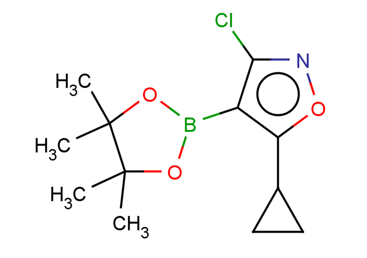 3-chloro-5-cyclopropyl-4-(tetramethyl-1,3,2-dioxaborolan-2-yl)-1,2-oxazole