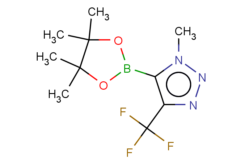 1-methyl-5-(tetramethyl-1,3,2-dioxaborolan-2-yl)-4-(trifluoromethyl)-1H-1,2,3-triazole