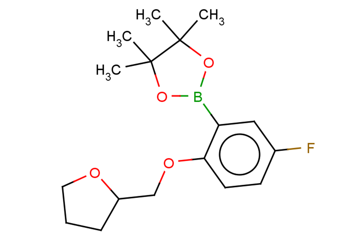 2-{5-fluoro-2-[(oxolan-2-yl)methoxy]phenyl}-4,4,5,5-tetramethyl-1,3,2-dioxaborolane