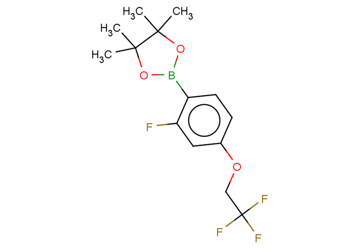 2-[2-fluoro-4-(2,2,2-trifluoroethoxy)phenyl]-4,4,5,5-tetramethyl-1,3,2-dioxaborolane