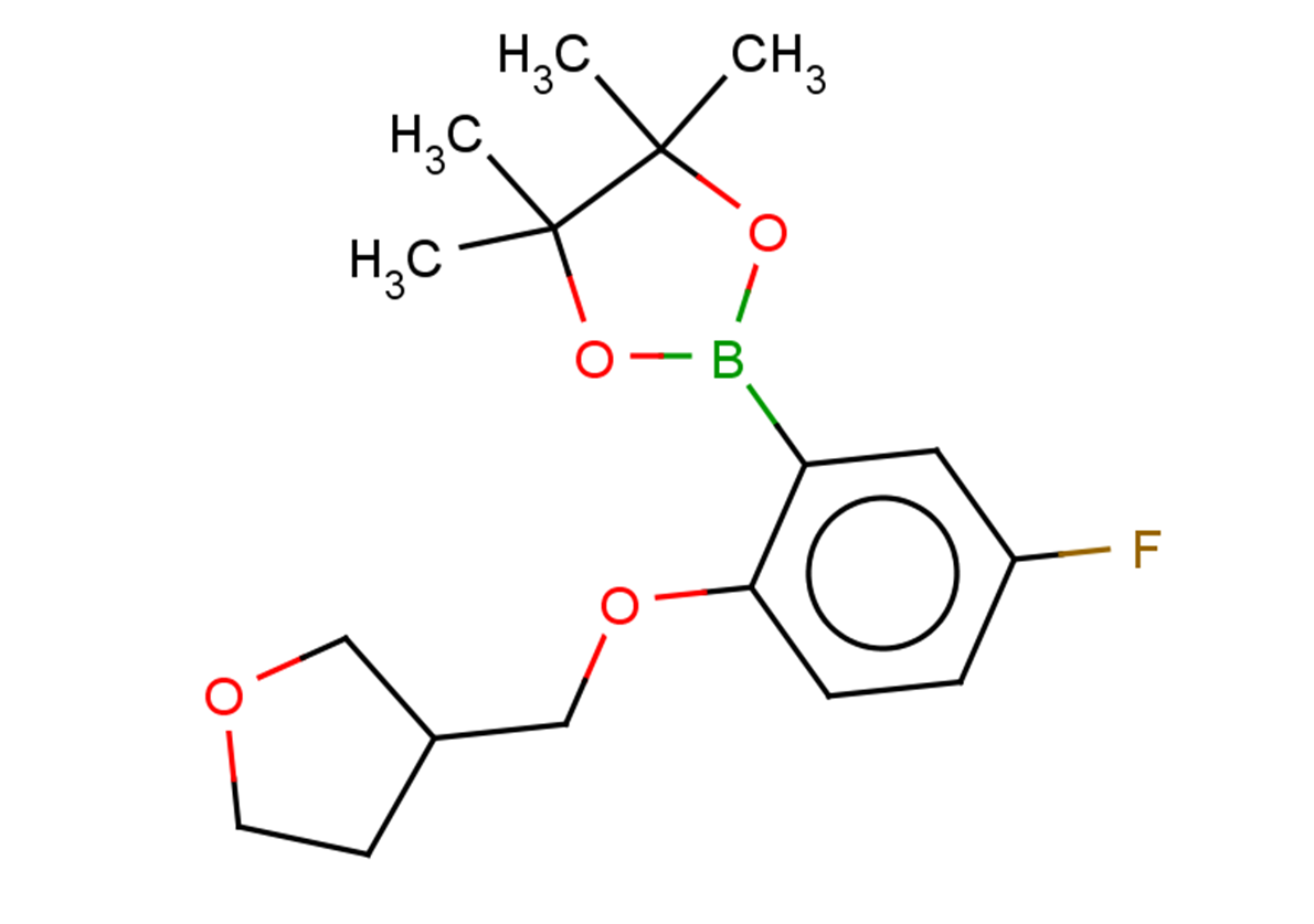 2-{5-fluoro-2-[(oxolan-3-yl)methoxy]phenyl}-4,4,5,5-tetramethyl-1,3,2-dioxaborolane