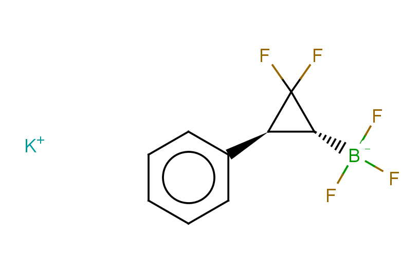 potassium (2,2-difluoro-3-phenylcyclopropyl)trifluoroboranuide, trans