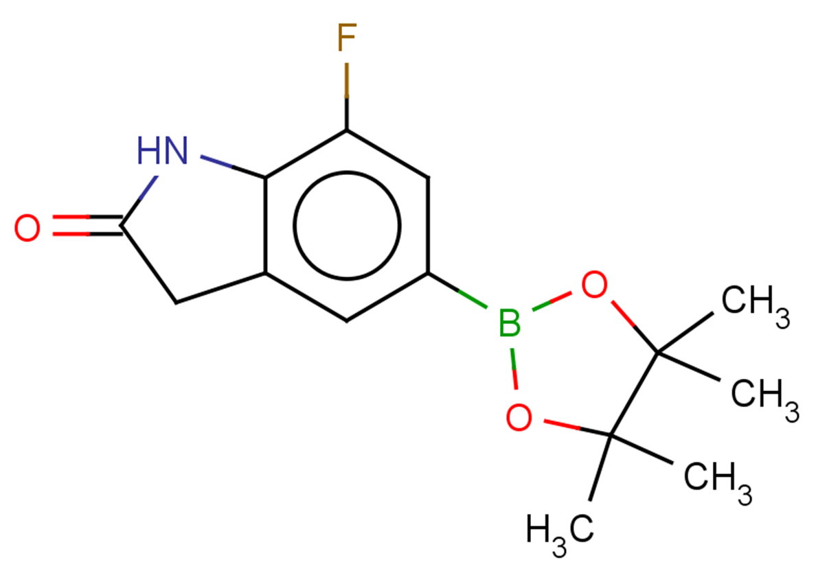 7-fluoro-5-(4,4,5,5-tetramethyl-1,3,2-dioxaborolan-2-yl)indolin-2-one