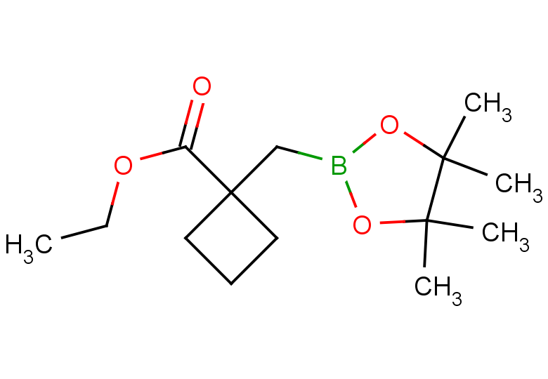 ethyl 1-[(4,4,5,5-tetramethyl-1,3,2-dioxaborolan-2-yl)methyl]cyclobutane-1-carboxylate