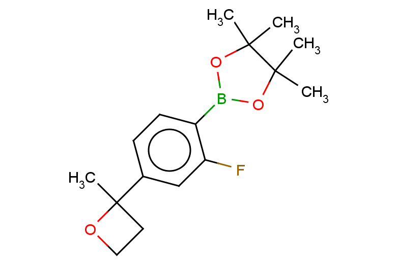 2-[2-fluoro-4-(2-methyloxetan-2-yl)phenyl]-4,4,5,5-tetramethyl-1,3,2-dioxaborolane