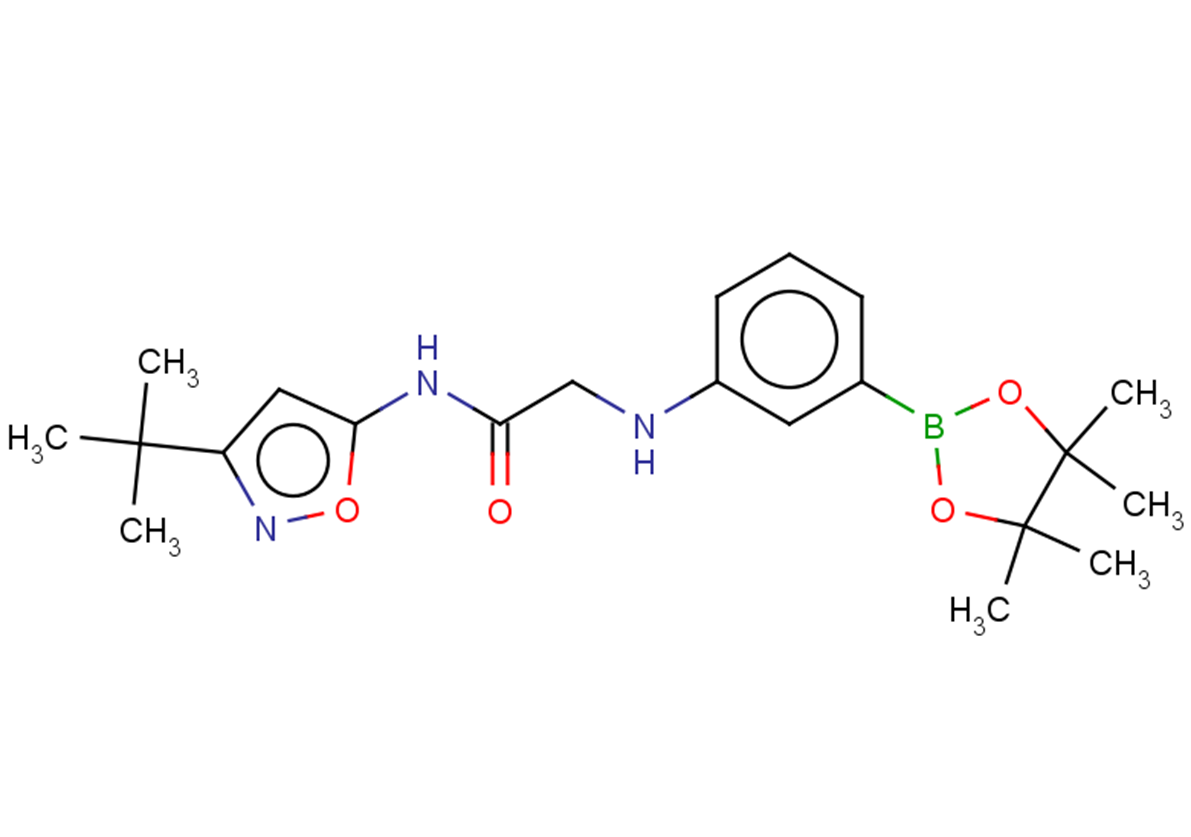 N-(3-tert-butyl-1,2-oxazol-5-yl)-2-{[3-(4,4,5,5-tetramethyl-1,3,2-dioxaborolan-2-yl)phenyl]amino}acetamide