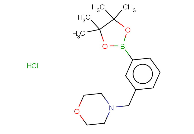 4-(3-(4,4,5,5-tetramethyl-1,3,2-dioxaborolan-2-yl)benzyl)morpholine hydrochloride