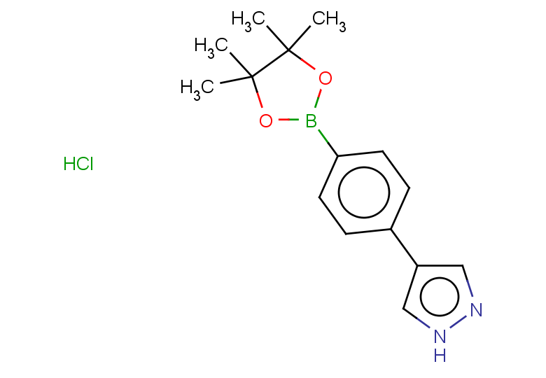 4-[4-(tetramethyl-1,3,2-dioxaborolan-2-yl)phenyl]-1H-pyrazole hydrochloride