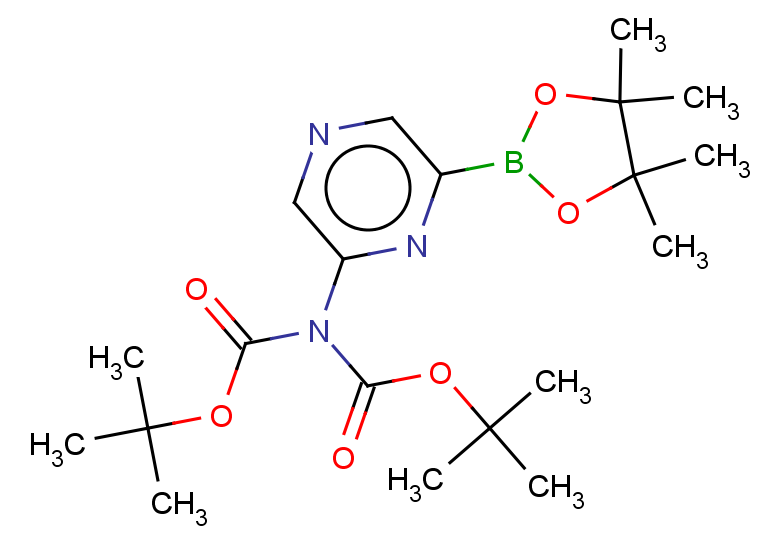tert-butyl N-[(tert-butoxy)carbonyl]-N-[6-(tetramethyl-1,3,2-dioxaborolan-2-yl)pyrazin-2-yl]carbamate