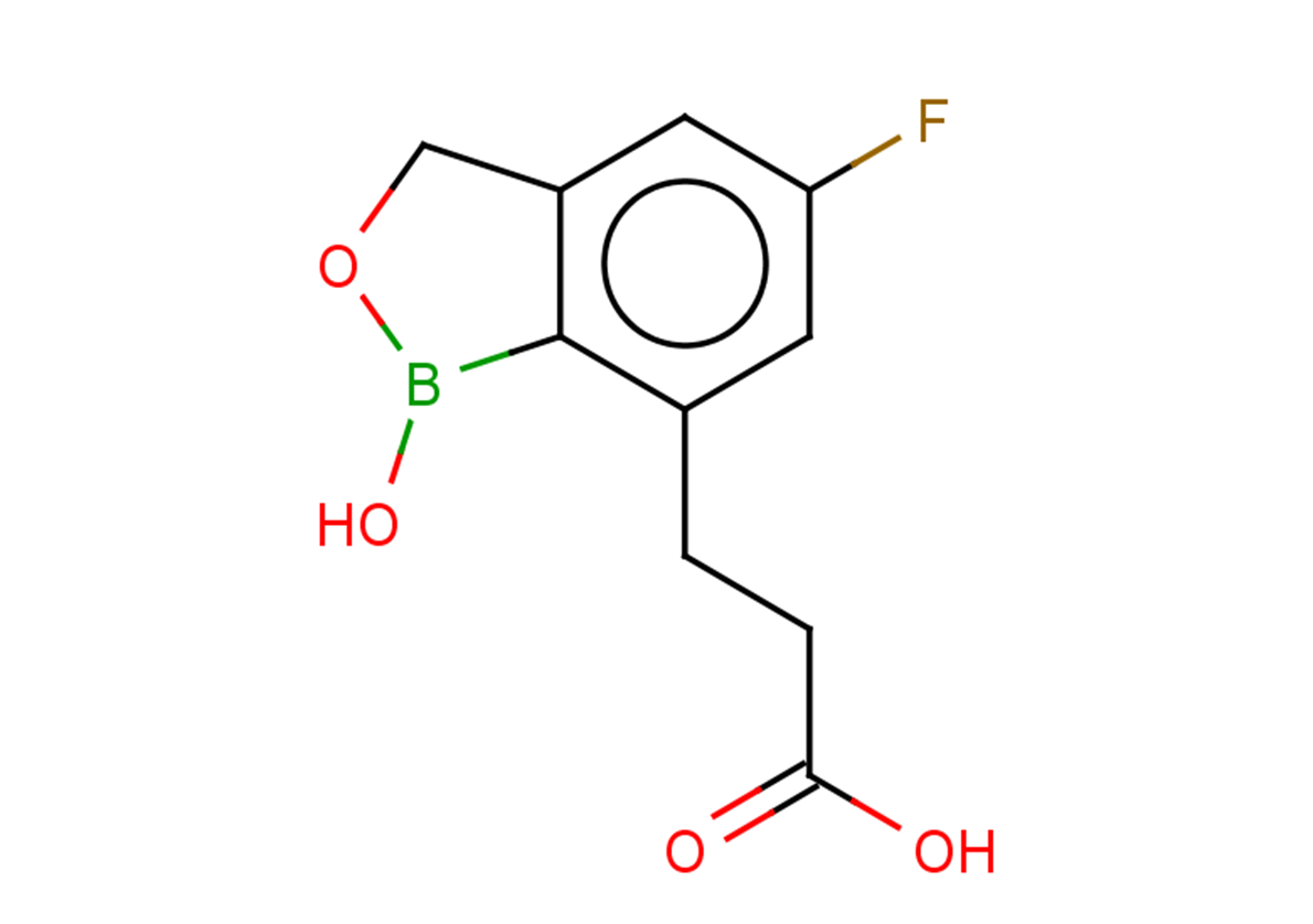 3-(5-fluoro-1-hydroxy-1,3-dihydro-2,1-benzoxaborol-7-yl)propanoic acid