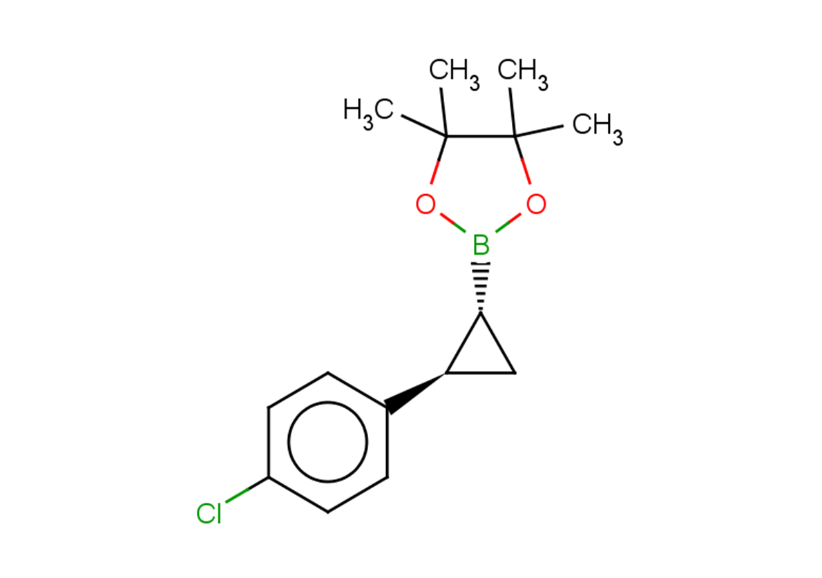 rac-2-[(1R,2R)-2-(4-chlorophenyl)cyclopropyl]-4,4,5,5-tetramethyl-1,3,2-dioxaborolane, trans