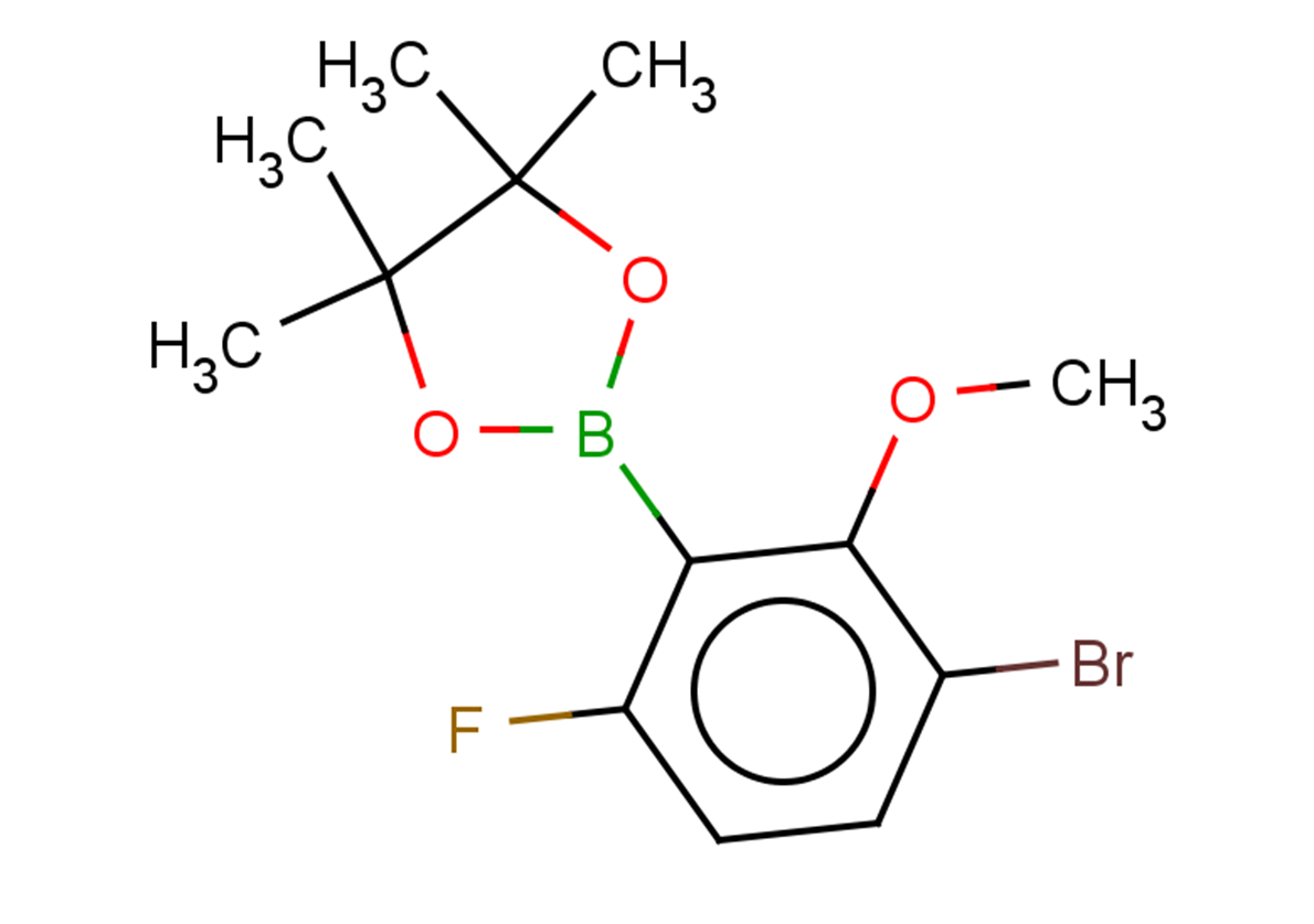 2-(3-bromo-6-fluoro-2-methoxyphenyl)-4,4,5,5-tetramethyl-1,3,2-dioxaborolane