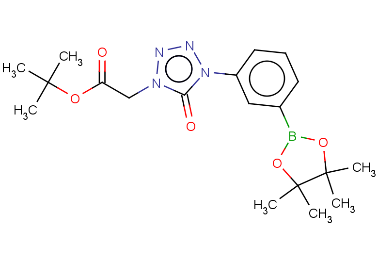 tert-butyl 2-{5-oxo-4-[3-(4,4,5,5-tetramethyl-1,3,2-dioxaborolan-2-yl)phenyl]-4,5-dihydro-1H-1,2,3,4-tetrazol-1-yl}acetate
