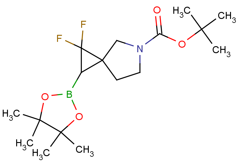 tert-butyl 1,1-difluoro-2-(4,4,5,5-tetramethyl-1,3,2-dioxaborolan-2-yl)-5-azaspiro[2.4]heptane-5-carboxylate