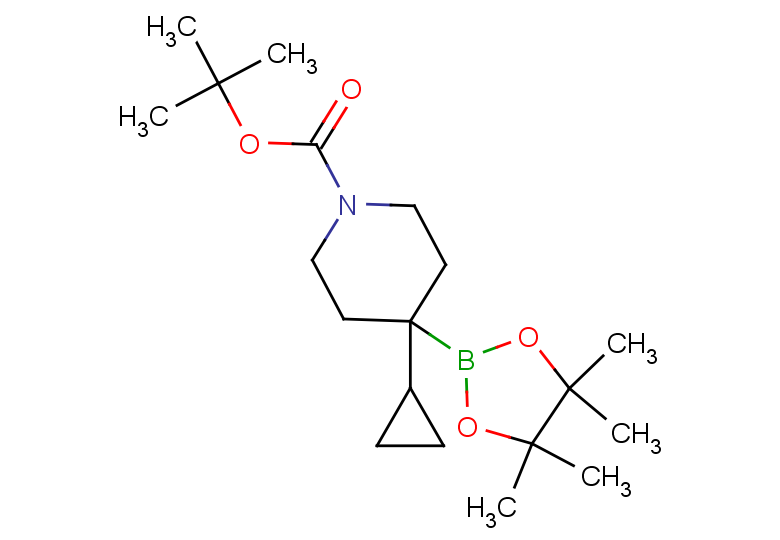tert-butyl 4-cyclopropyl-4-(4,4,5,5-tetramethyl-1,3,2-dioxaborolan-2-yl)piperidine-1-carboxylate