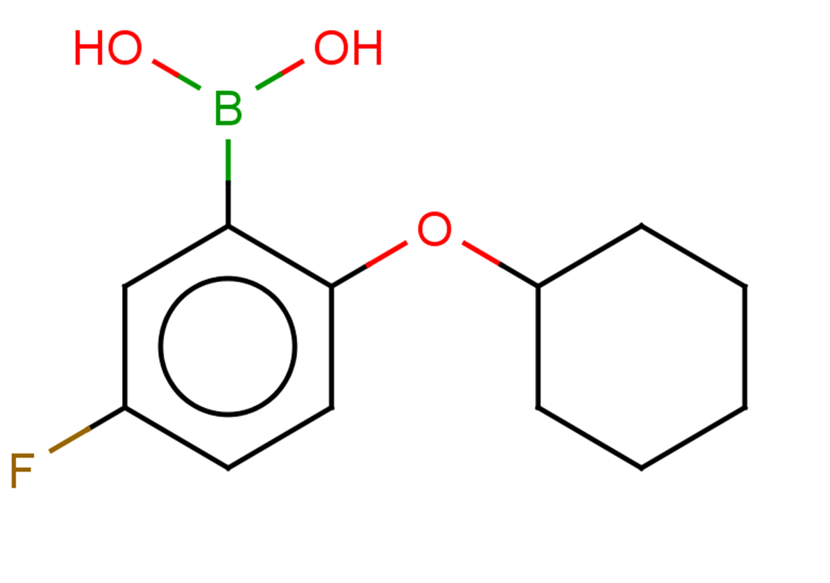 [2-(cyclohexyloxy)-5-fluorophenyl]boronic acid