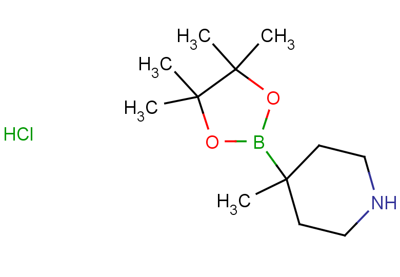 4-methyl-4-(4,4,5,5-tetramethyl-1,3,2-dioxaborolan-2-yl)piperidine hydrochloride