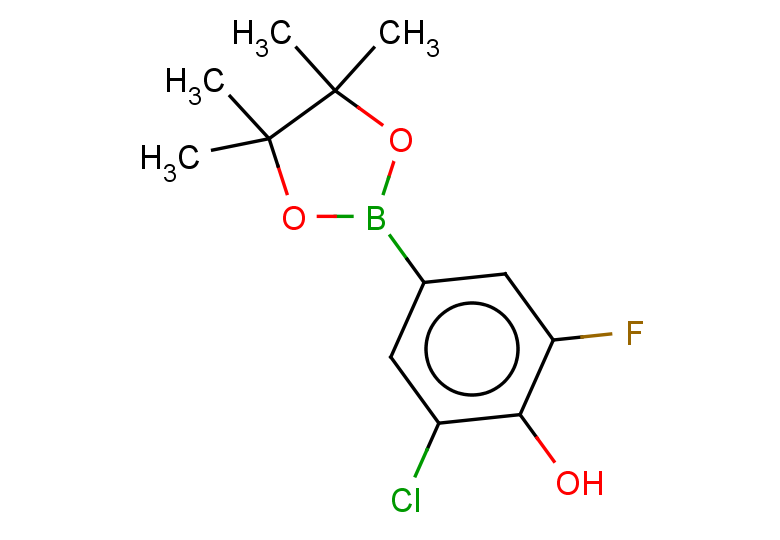2-chloro-6-fluoro-4-(4,4,5,5-tetramethyl-1,3,2-dioxaborolan-2-yl)phenol