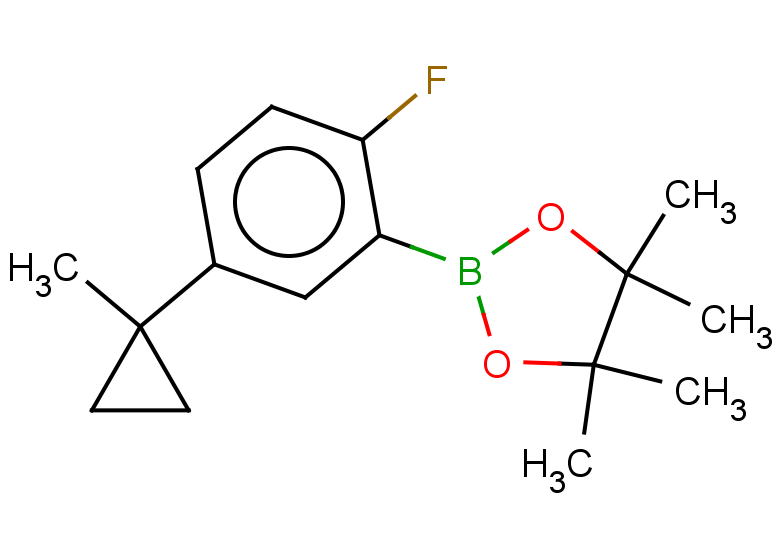2-[2-fluoro-5-(1-methylcyclopropyl)phenyl]-4,4,5,5-tetramethyl-1,3,2-dioxaborolane