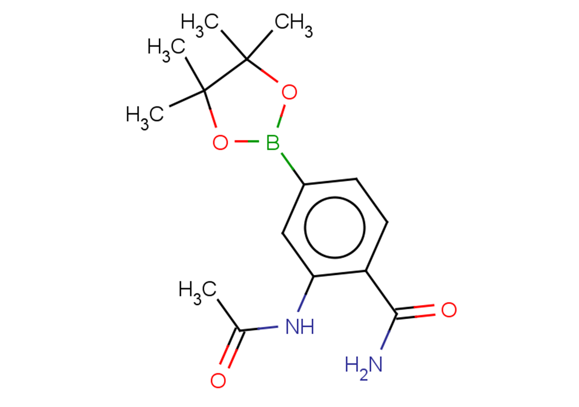 2-acetamido-4-(4,4,5,5-tetramethyl-1,3,2-dioxaborolan-2-yl)benzamide