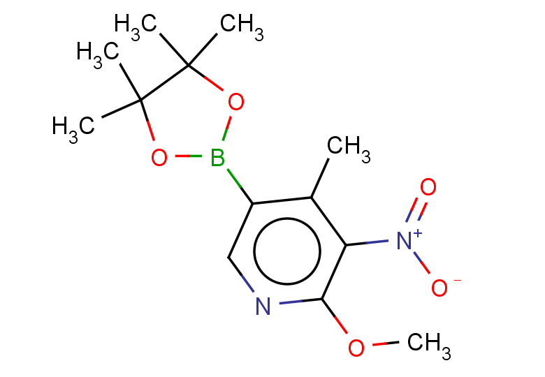 2-methoxy-4-methyl-3-nitro-5-(4,4,5,5-tetramethyl-1,3,2-dioxaborolan-2-yl)pyridine