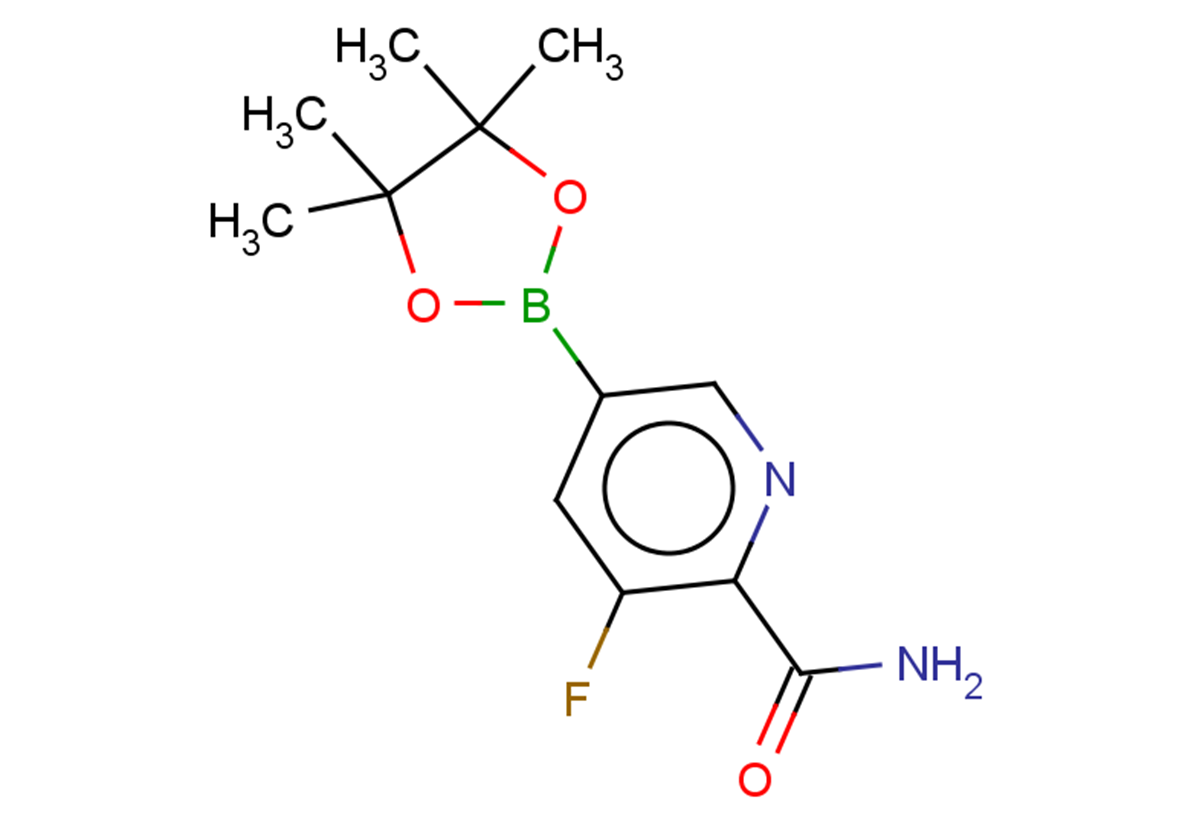 3-fluoro-5-(4,4,5,5-tetramethyl-1,3,2-dioxaborolan-2-yl)pyridine-2-carboxamide