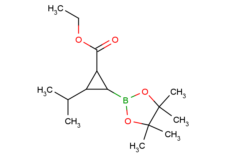 ethyl 2-(propan-2-yl)-3-(tetramethyl-1,3,2-dioxaborolan-2-yl)cyclopropane-1-carboxylate, Mixture of diastereomers