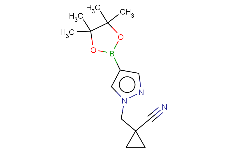 1-{[4-(tetramethyl-1,3,2-dioxaborolan-2-yl)-1H-pyrazol-1-yl]methyl}cyclopropane-1-carbonitrile