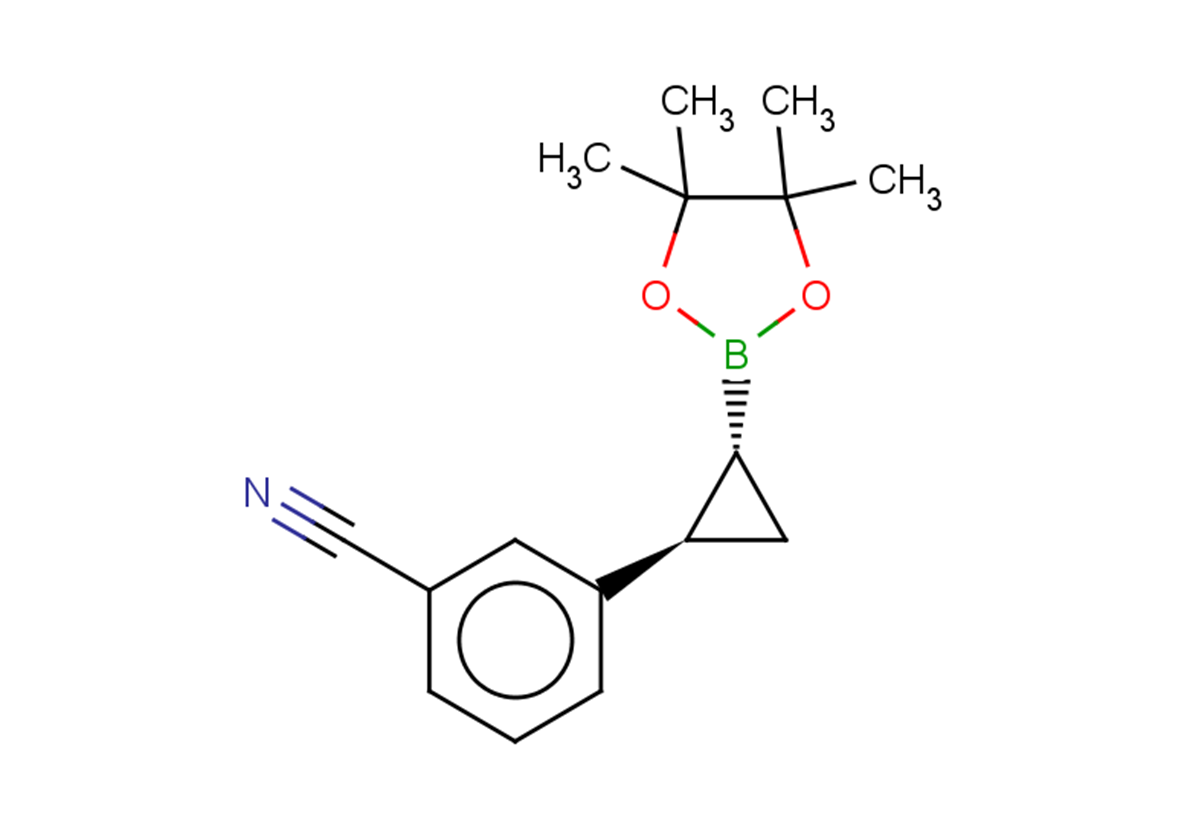 rac-3-[(1R,2R)-2-(4,4,5,5-tetramethyl-1,3,2-dioxaborolan-2-yl)cyclopropyl]benzonitrile, trans
