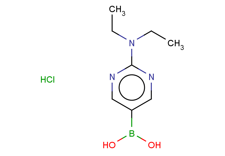[2-(diethylamino)pyrimidin-5-yl]boronic acid hydrochloride