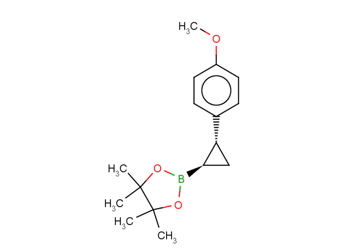 rac-2-[(1R,2R)-2-(4-methoxyphenyl)cyclopropyl]-4,4,5,5-tetramethyl-1,3,2-dioxaborolane, trans